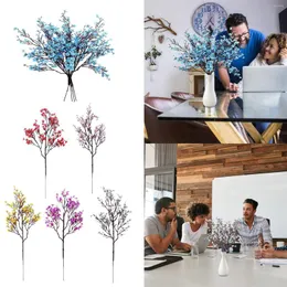 Dekoratif Çiçekler Yapay Yıldız İpek Kurutulmuş Buket Düğün Restoranı Dekorasyon Ofis Partisi Sahte Sonbahar Bitkileri Açık