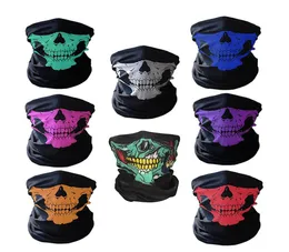 Tactical Ghost Skull Mask Protection Airsoft Paintball Shooting Gear Half Face Screen Printing Airsoft4790293