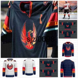 Sj98 Coachella Valley Firebirds 2022 Eröffnungssaison-Hockey-Trikot, individuelles Trikot mit beliebiger Nummer und beliebigem Namen