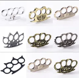 17 Designs Hell Detective Constantine Brass Knuckle Dusters Gold Powerful Damage Safety Equipment Gilded Steel Knuckle Duster Self1510856