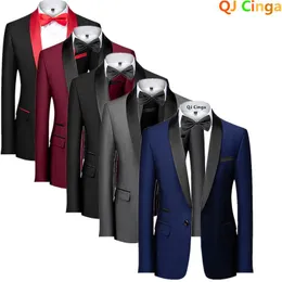 Blazers Men Skinny Terno Masculino Formal Slim Fit Tuxedo Prom Suit / Male Groom Wedding Blazers High Quality Dress Jacket Coat