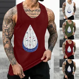 Men's Casual Shirts Mens Summer Surf Beach Tank Top Large Size Breathable Sleeveless Loose Print Man Shirt Ropa Para Hombres