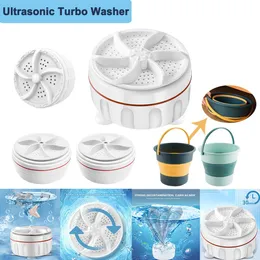 Machines Portable Mini Turbo Washer Usb Powered Ultrasonic Washing Hine for Socks Underwear Wash Dishes for Travel Home Business Trip