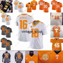 Vin Tennessee Volunteers Football Jersey NCAA College Alexis Johnson Jr. Dobbs Kelly Berry Atkins Patterson Lewis Stewart Shuler Slaughter White