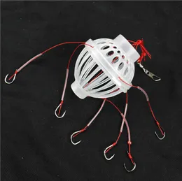 Fishing Tackle Sea Box Hook Monsters with Six Strong Carbon Steel Plastics Carp Spherical Explosion Hooks Tool6456922