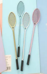 Cartoon Creative Gel Pen Cute Tennis Racket Style Badminton Racket Gel Pen Insert Pen Mixed Color Delivery 579527135