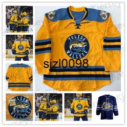 SJ98 CEOMEN TOLEDO Wallelee Hockey Jersey 22 Naurato 86 Evan Rankin 30 Pearce 35 Pearce Mens Youth 100 ٪