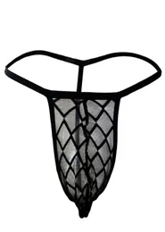 Women039s Panties 2021 Men039s Sexy Transparent Gstring Thong Briefs Bulge Pouch Breathable Perspective Male Underwear1652812