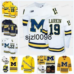 Sj98 Michigan Wolverines Hockey-Trikot Owen Power Nick Pastujov Griffin Luce Garrett Van Wyhe Jack Becker Nick Blankenburg Eric Ciccolini Luke