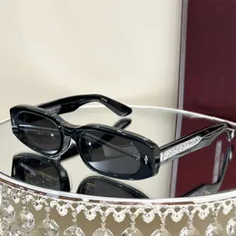 JACQUES MARIE HULYA designer zonnebril Handgemaakte dikke plaat Ovaal frame Opvouwbare bril Luxe kwaliteitszonnebril voor dames saccoche trapstar Originele doos