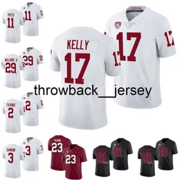 17 Quillan Kelly Stanford Cardinal Football Jersey Jersey Thunder Keck Terrian Williams II Bryson Tremayne Tanner McKee Ari Patu Kendall Williamson Mills Higgins Jers