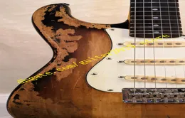 ST 6 string Deluxe Series Masterbuilt Eric Johnson Relic Electric Guitar 2 Color Sunburst in stock2025809