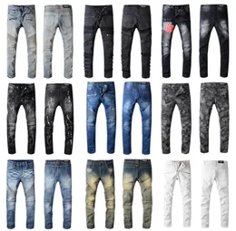 Mens jeans Slim Fit Ripped Jeans Men HiStreet Mens Distressed Denim Joggers Knee Holes Washed Destroyed 22 style color Jeans1403116