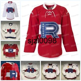 SJ98 Custom Laval Rocket Hockey Jersey Ahl Jesse Ylonen Кевин Рой Жан-Себастьен Деа Луи Белпедо Алекс Белзиле Ксавье Оуэллет