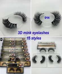 100 3D Nerz Make-up Kreuz Falsche Wimpern Wimpernverlängerung Handgefertigte Naturwimpern 15 Stile zur Auswahl haben auch magnetisch e6972245