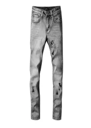 Nouvelle Arrivée Mens Designer Jeans Vintage Fold Lambrissé Style Trou De Mode Mince Moto Biker Causal Hommes Hip Hop Pants5273042