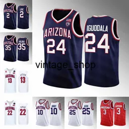 vin Uomo 13 Deandre Ayton College Arizona Wildcats Maglia da basket Caleb Love Josh Green Pelle Larsson Zeke Nnaji Steve Kerr TJ McConnell Christian Koloko Oumar Bal