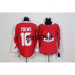 SJ98 2016 월드컵 하키 유니폼 남자 16 Jonathan Toews 19 Joe Thornton 28 Claude Giroux 31 Carey Price 37 Patrice Berg Eron Jersey S-3XL