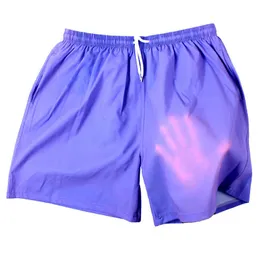 Pantalones cortos de playa para hombre Cambio de color de agua Bañadores cortos de natación Traje de baño de verano Pantalones cortos de secado rápido APBG