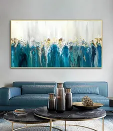 Abstract Green Canvas Painting Wall Art Pictures For Living Room Modern Home Decor Golden Nordic Posters And Prints Wall Decor3139624
