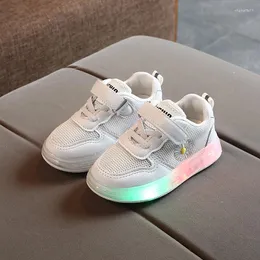Athletic Shoes Size 21-30 Children Wear-resistant Luminous Sneakers Baby Toddler Boy Led Anti-slippery Girl Glowing Casual