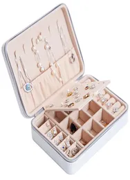 Women Girl Jewelry Box for Mother039s Day Gift Large PU Leather Jewelry Organizer Storage Case Portable with Two Layers Earring7926734