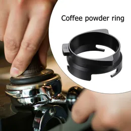 Tampers Kitchen Powder Ring Espresso Accessory Aluminium Alloy Esspeso Coffee Machine Black Silver Coffe Bar Stamper For Home Hushåll 230603