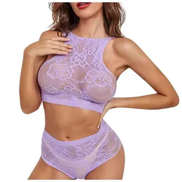 Women's Panties 1 Set Lace Sleepwear For Women Sexy Pjs Ladies Lingerie Tops Shorts Sets Babydoll Pajamas Nightwear Color Clothes