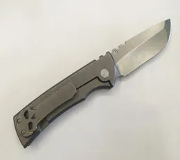 Chaves China Made Redencion Folding Knife D2 BEADLED PUNKT PUNKT Blade Stonewash Titanium Uchwyty EDC Taktyczne Narzędzia 6833578