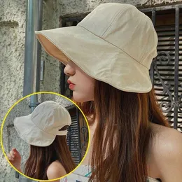 Wide Brim Hats Summer Sun Hat Foldable Women Bucket Girl Lady Uv Protection Adjustable Outdoor Beach Panama Caps Cap