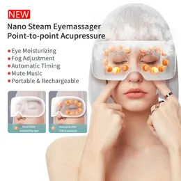 Massaggiatore oculare Smart Nano Steam Eye Massager Strumento per la cura degli occhi Atomizzazione Massaggiatore oculare Point Digitopressione Massaggiatore Alleviare l'affaticamento Occhiaie 230603