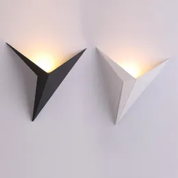 Wall Lamps Modern Minimalist Triangle Shape LED Nordic Style Indoor Living Room Lights 3W AC85-265V Simple Light