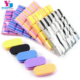 Oil 200 Pcs Mini Sponge Nail Files Colorful Nails File Block Buffer Diy Professional Sanding Polishing Manicure Care Nail Art Tools