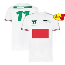 Formuła pierwsza F1 Racing Suit Summer Short Sleeve okrągły koszulka samochodowa odzież robocza Dostosowana poliestrowa suszenie TOP DUŻY SI277D L87Z