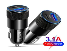 Car Chargers USB Type C 31A 15W PD Charging Mobile Universal Phone Charger Adapters 21A2836506
