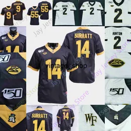 Vin Wake Forest Demon Deacons Football Jersey NCAA College Mitch Griffis Turner Taylor Kendron Morin Wayman Ellison Greene Whiteheart Boled Cooley Claiborne PE