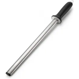 12-Inch ztp Honing Steel Professional Kitchen Knife Sharpening Rod with Tungsten Carbide Honing Blade,