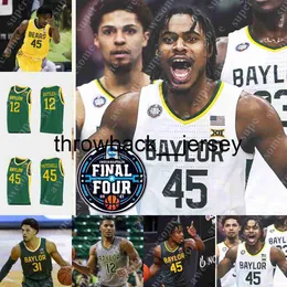 Camisa de basquete Thr NCAA Baylor Bears Adam Flagler LJ Cryer Keyonte George Flo Thamba Jalen Bridges Langston Love Dale Bonner Caleb Lohner Josh Ojianwuna Zach Love