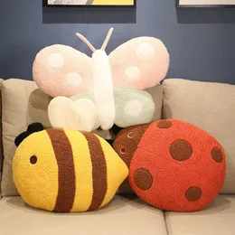 플러시 인형 50cm 시뮬레이션 장난 장난감 베개 나비 꿀벌 곤충 만화 부드러운 박제 동물 쿠션 선물 여자 친구 230603