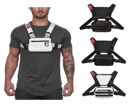 Tactical Vest Chest Rig Bag Packs Harness Holster Radio Walkie Talkie Pouch Sport Outdoor Reflective Strip External Hook Strap Str3401238