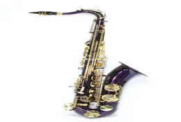 New Brand Purple Tenor Saxophone Bb Tune Brass Gold Lacquer Musical instrument With Case Accessories 7347657