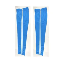 Calças de verão dos homens casuais sweatpants jogger calças básicas treino listra fino respirável roupas esportivas céu azul calças pista