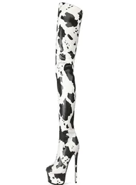 Boots 2021 Arrival Latest Design Cow Print Platform Women Winter Thigh High Sexy Long Customized Big Size 456405491