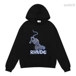 Designer Rhude Hoodie Herren Rhudes Hoody Kapuzenpullover Felpa Nischenmodemarke Sudadera Herbst Winter Langarm Pullover mit Rundhalsausschnitt 4 EFF3