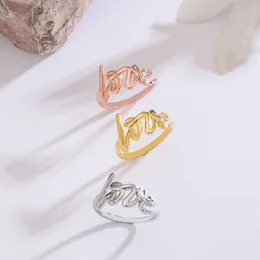 high-quality T Jia Di Ring Letter Love Jewelry Valentine's Day Gift Personalized Design Feel Handicraft