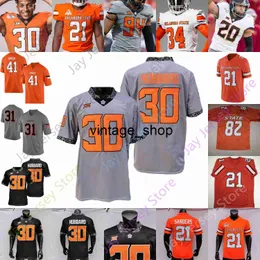 Vin Oklahoma State Football Jersey NCAA College Spencer Sanders Chuba Hubbard Tylan Wallace Bryant McCray Johnson Ogbongbemiga Murray Blackmon