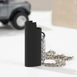 Colorful Smoking Portable Necklace Lighter Case Sleeve Holder Cover Shell Innovative Design Protective Skin Casing Pendant Dry Herb Tobacco Cigarette Tool DHL