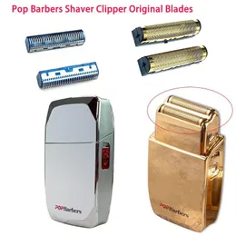 BLADE KMSJ 2PCS/LOT CLIPPER BLADER FÖR POP BARBER P600 M7 RAPER Byte av elektrisk trimmerskärare Huvud Barbertillbehör