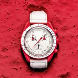 Orologio da uomo al quarzo con funzione di temporizzazione Orologi quadrante da 42 mm Orologio da polso di lusso alla moda Planet Series Watchs