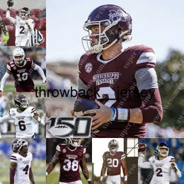 Thr Ncaa Mississippi State Football Jersey Will Rogers Joquavious Marks Jaden Walley Emmanuel Forbes Jr Dillon Johnson Austin Williams Malik Heath Aaron Brule Whea